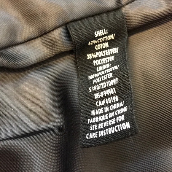 XXI Forever 21 Dark Grey Peacoat Style Jacket Med - Picture 10 of 10